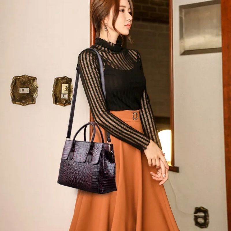 Luxury  Crocodile Designer Handbag