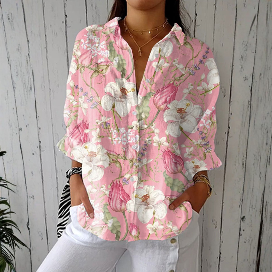 Nicole | Elegant Floral Blouse