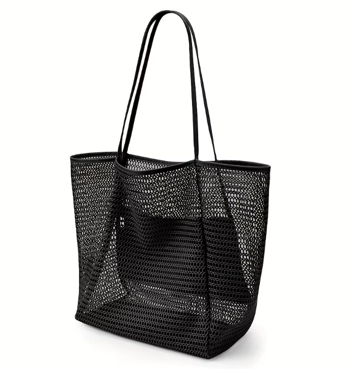 Boho Large Capacity Mesh Beach Tote Bag