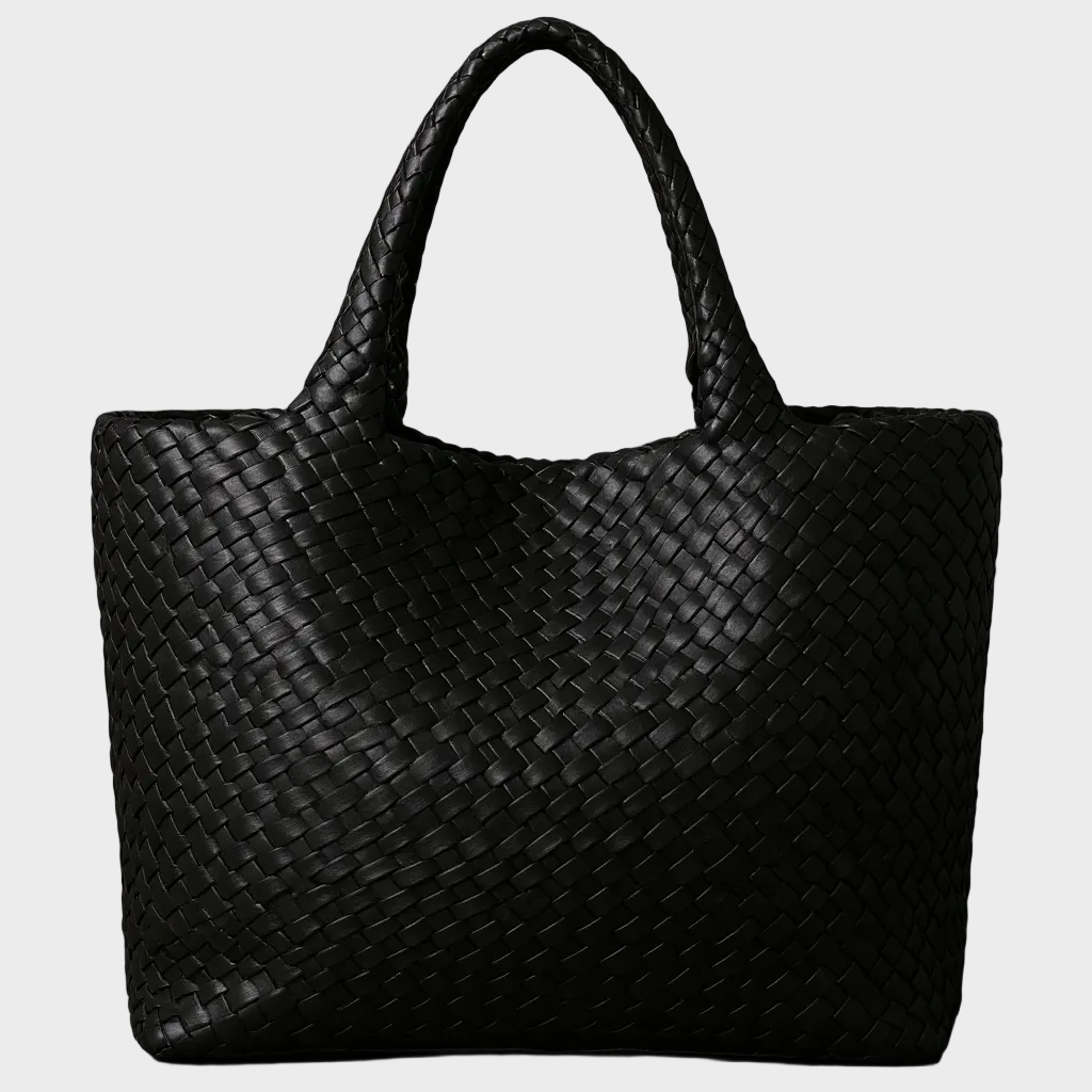 Lana Handwoven Vegan Leather Tote